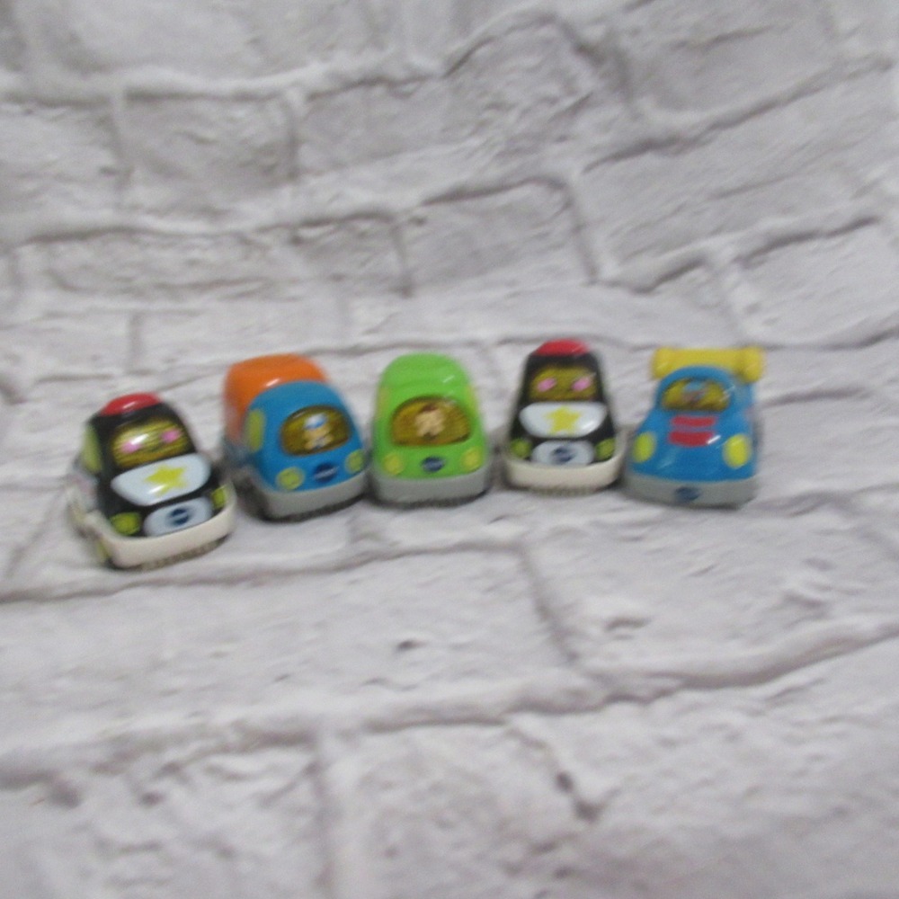 VTech Go! Go! Smart Wheels Toy Cars Toddler racecar police van lot of 5 works